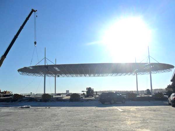 乐山加油站网架案例